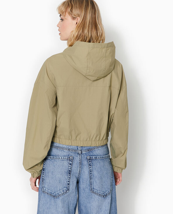 Blouson léger avec capuche vert kaki - Pimkie