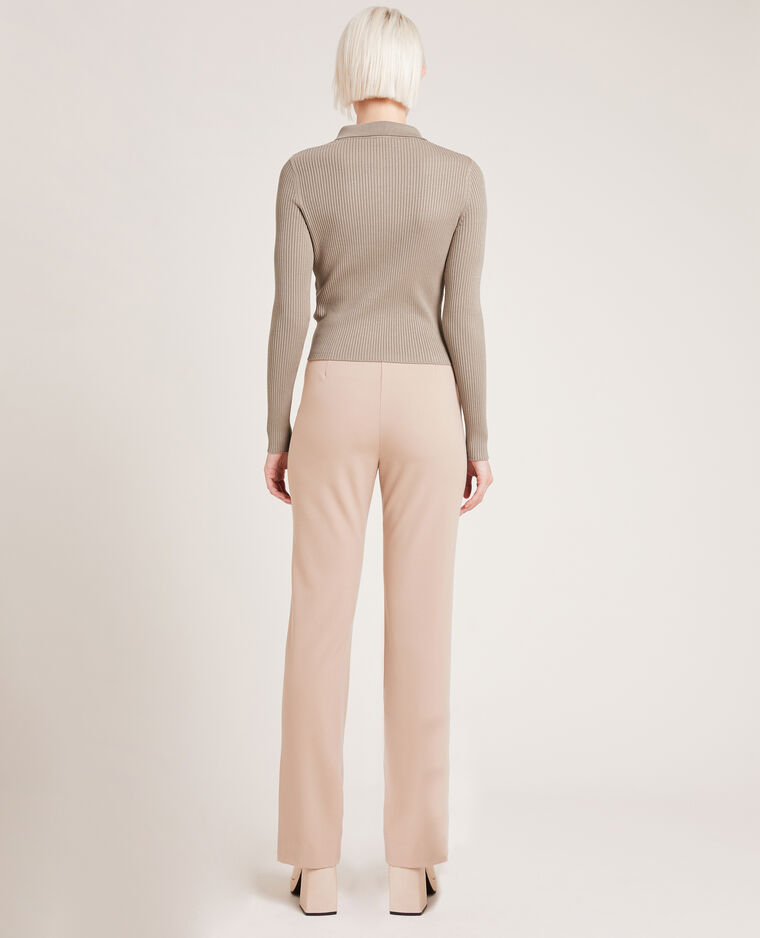 Gilet à col en pointes marron - Pimkie