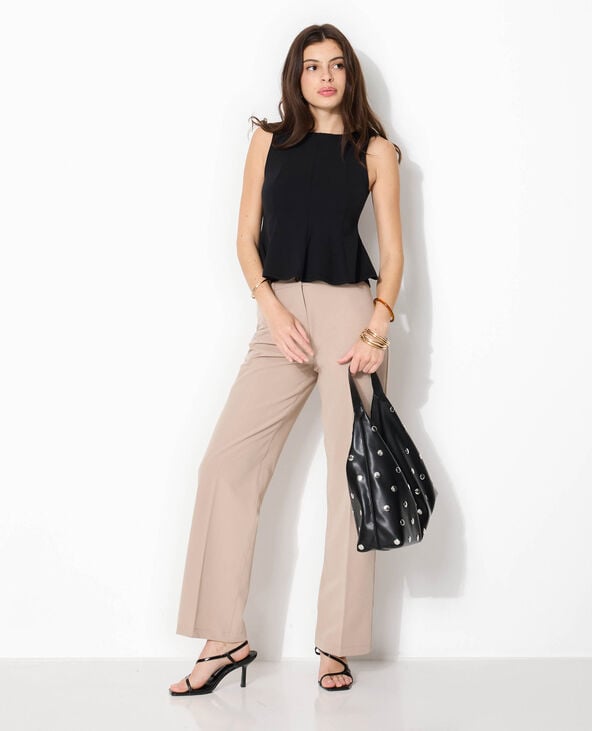 Débardeur forme peplum noir - Pimkie