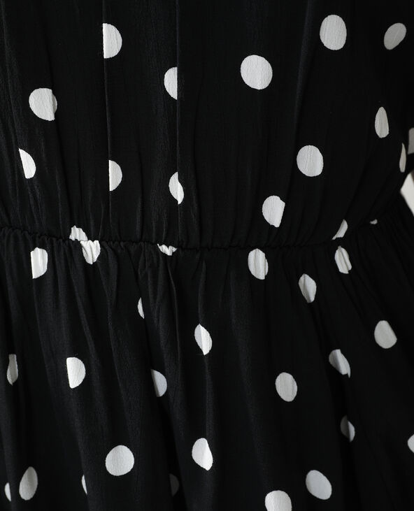 Robe à pois noir - Pimkie
