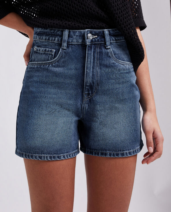 Short en jean taille haute bleu - Pimkie