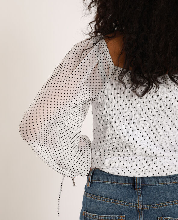 Top à smock blanc - Pimkie