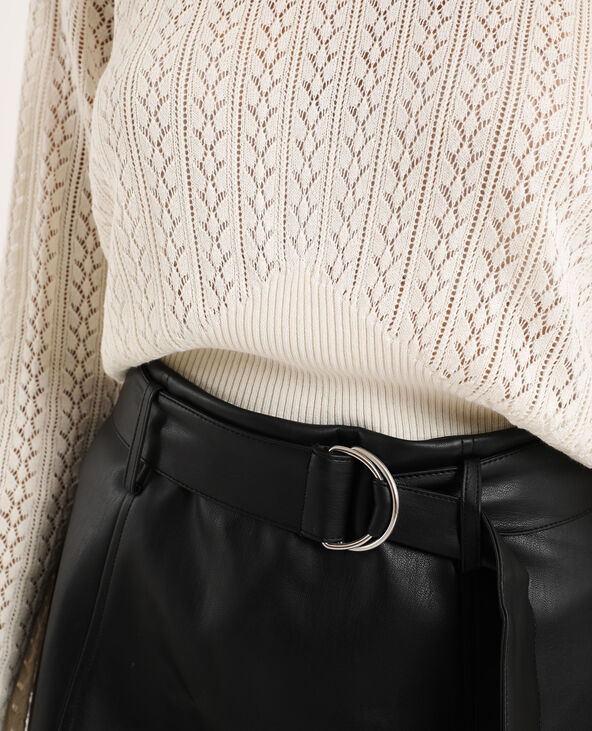 Pull ajouré blanc - Pimkie