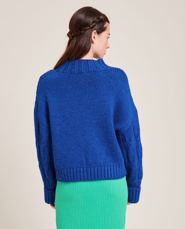 Pull bleu electrique mango deals