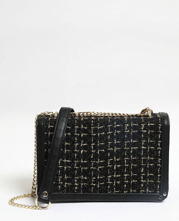 Sac en tweed noir - Pimkie