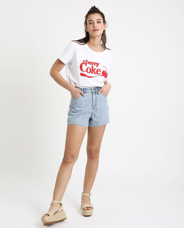 T-shirt Cherry Coke blanc - Pimkie