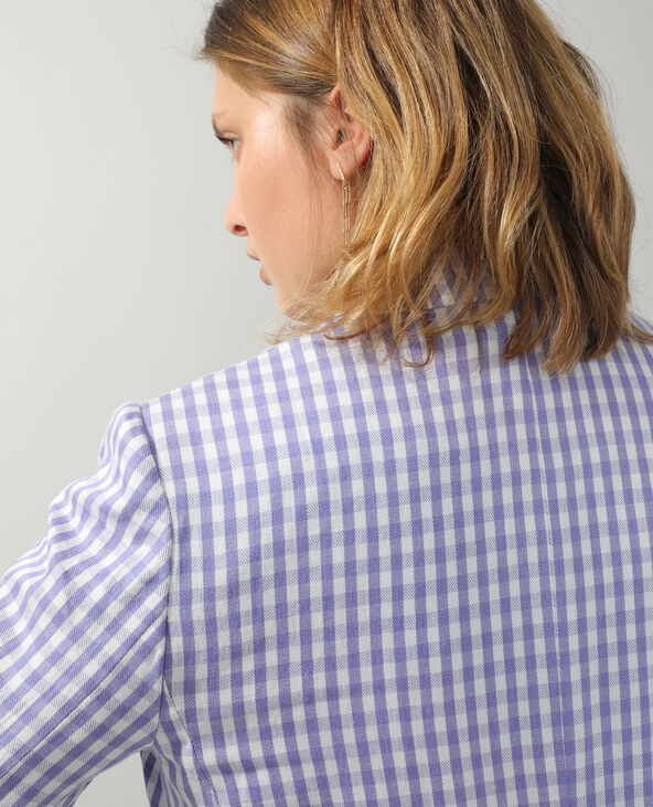 Veste city Vichy lilas - Pimkie