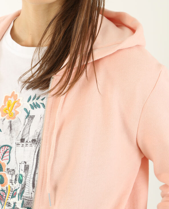 Gilet à capuche rose clair - Pimkie