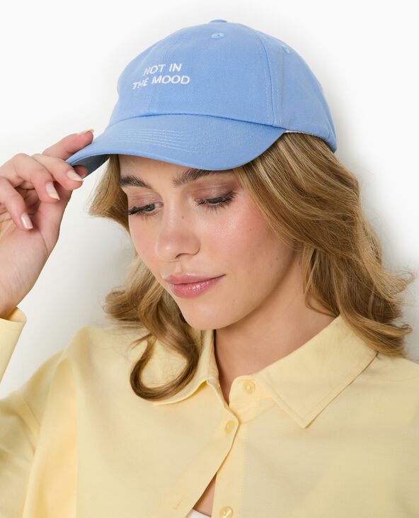 Casquette avec broderie devant bleu - Pimkie