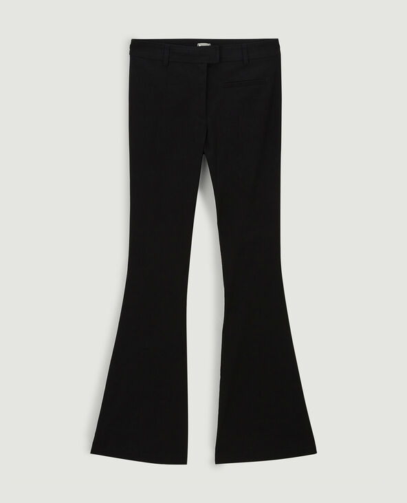 Pantalon flare taille haute noir - Pimkie