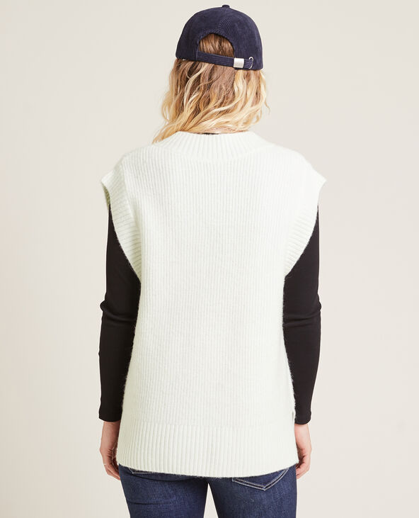 Pull sans manches oversize blanc - Pimkie