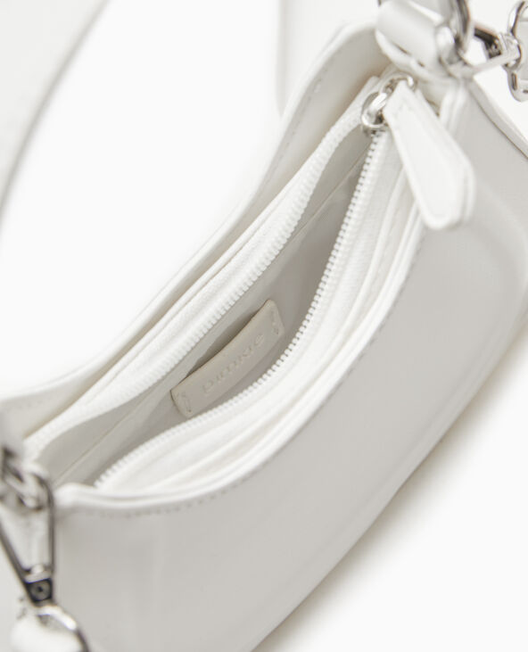 Mini sac rigide forme demi-lune blanc - Pimkie