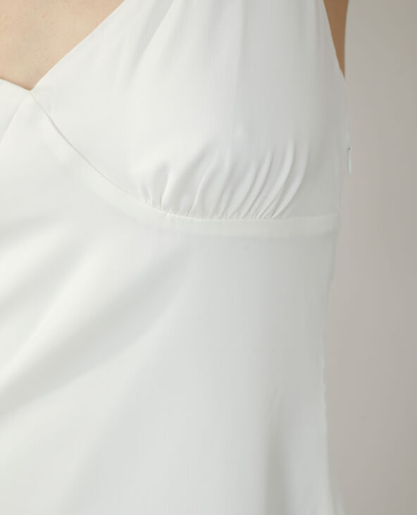Robe en satin blanc - Pimkie