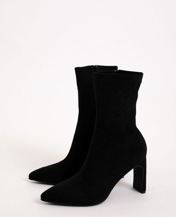 Bottes en microfibre noir - Pimkie