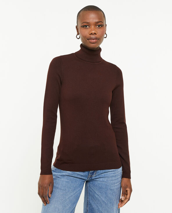 Pull à col roulé marron - Pimkie