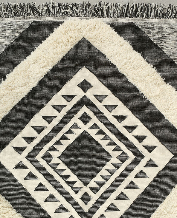 Grand tapis berbère noir - Pimkie