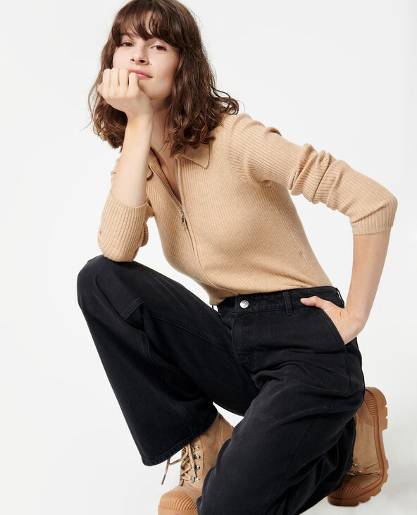 Jean baggy taille basse noir - Pimkie