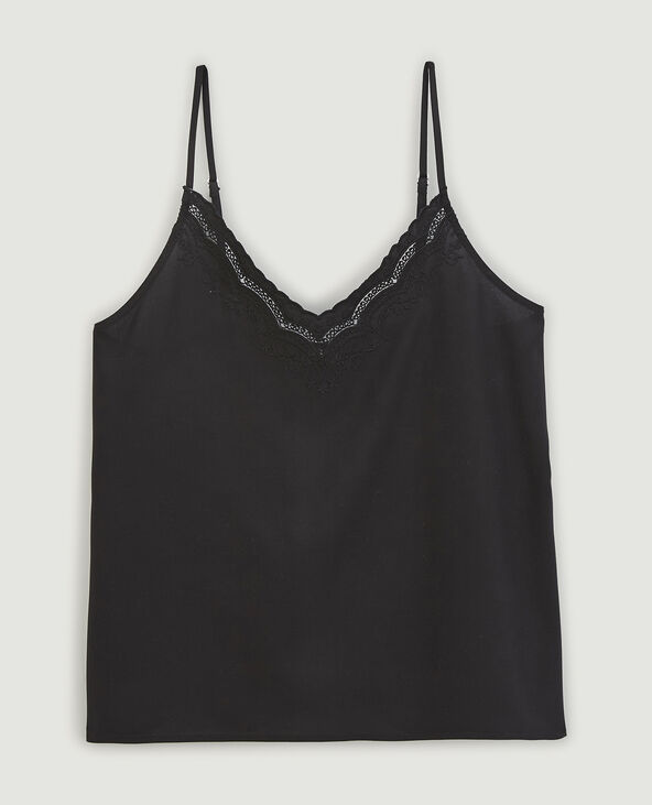 Top à bretelles dentelle gris - Pimkie