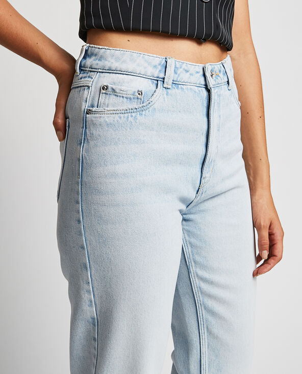 Jean straight taille haute