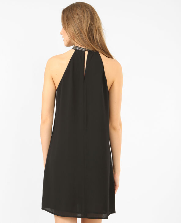 Robe col bijoux noir - Pimkie