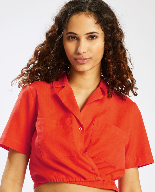 Chemisier court orange - Pimkie