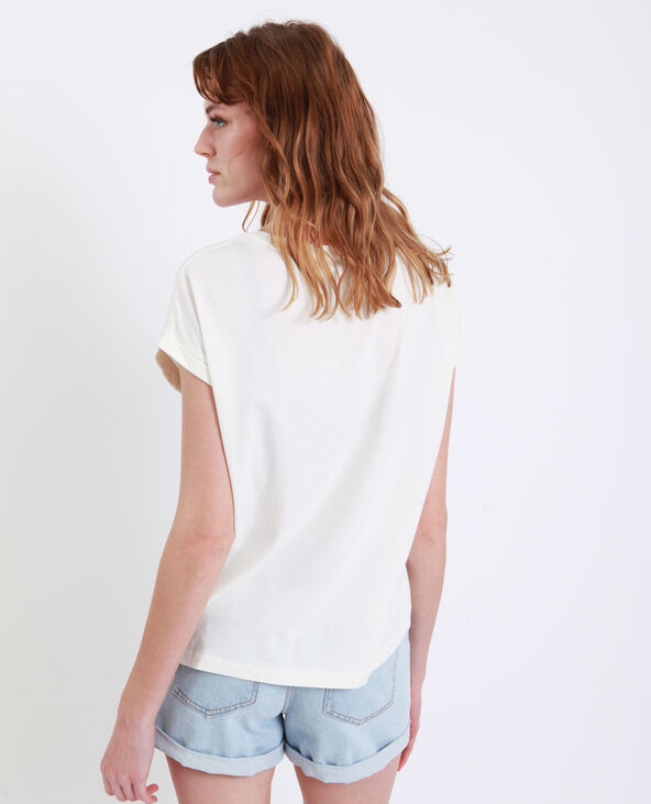 T-shirt coquillage écru - Pimkie