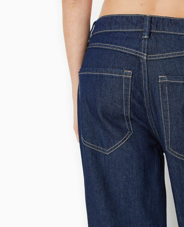 Jean wide avec boutonnage multipositions bleu - Pimkie
