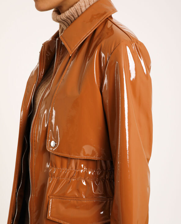 Parka en skai marron - Pimkie