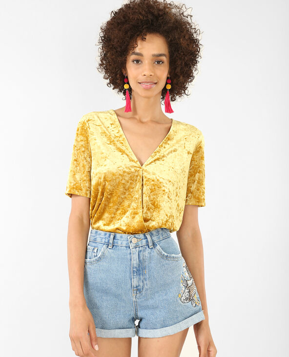 Body croisé jaune ocre - Pimkie