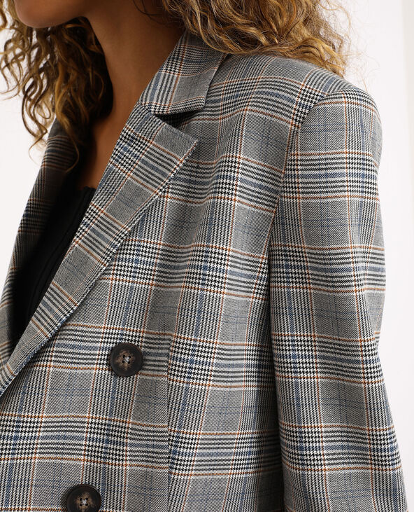 Blazer hotsell oversize carreaux