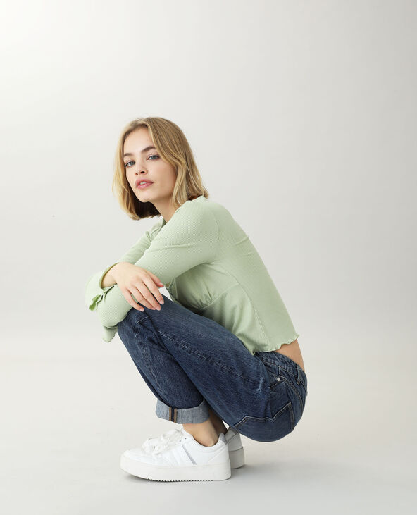 Top manches longues vert - Pimkie