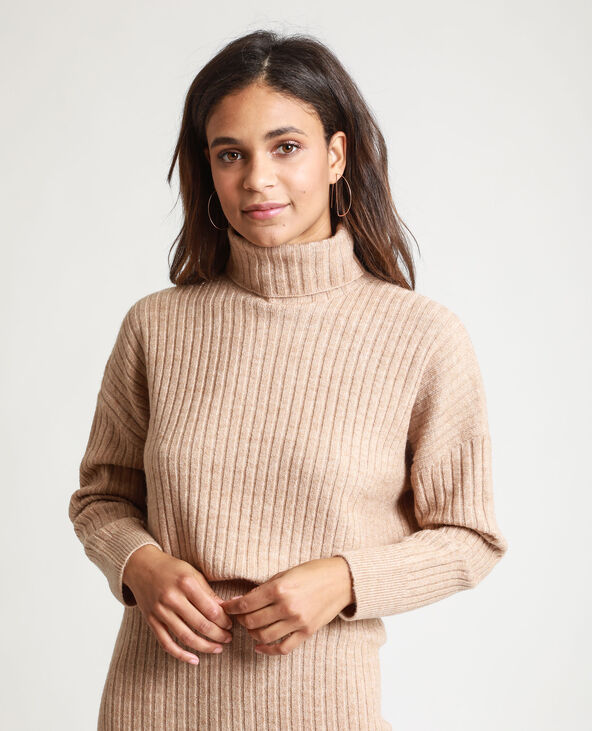 Pull côtelé beige - Pimkie