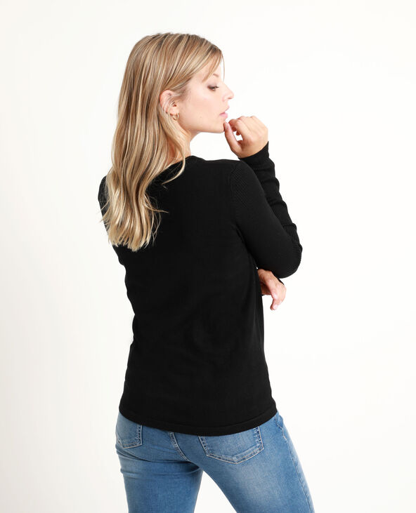 Pull basique noir - Pimkie