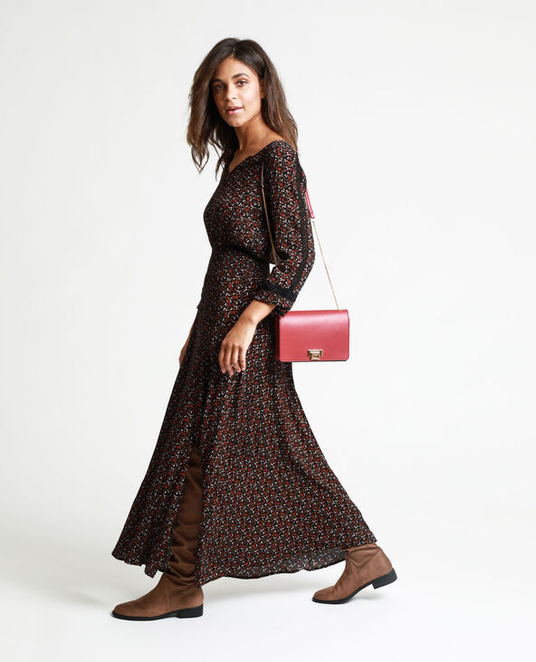 Robe longue fleurie noir - Pimkie