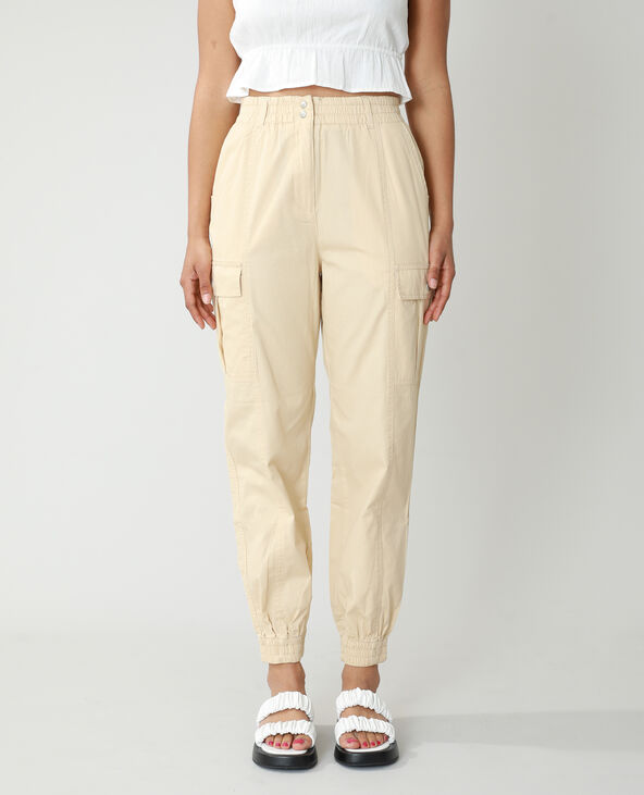 Pantalon cargo beige - Pimkie