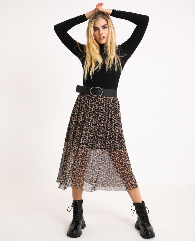 Stradivarius jupe hot sale leopard