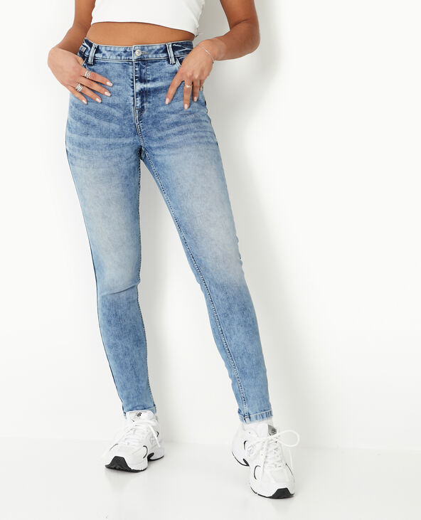 Jean skinny push up taille regular bleu - Pimkie