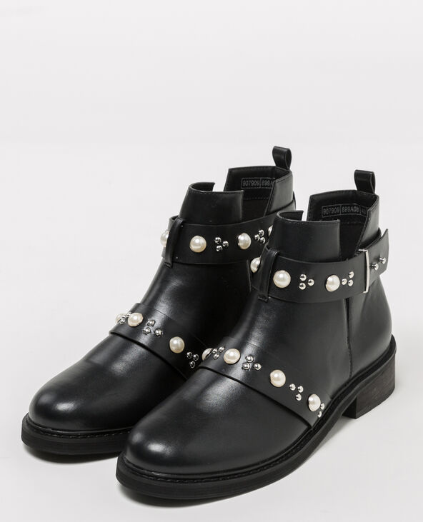 Bottines avec des 2024 perles