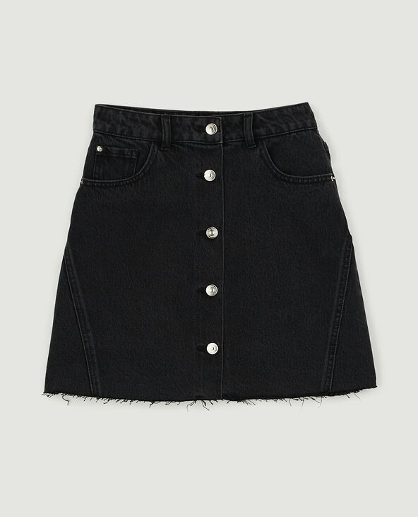 Jupe en jean noir - Pimkie