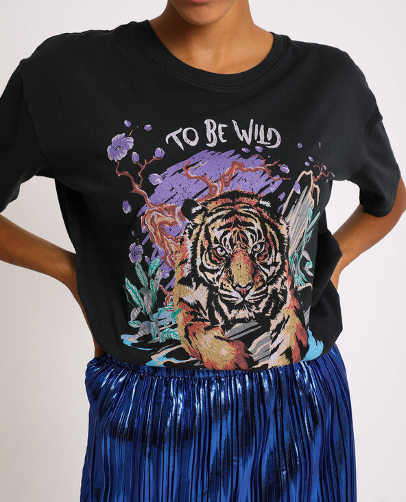 T-shirt graphique gris foncé - Pimkie