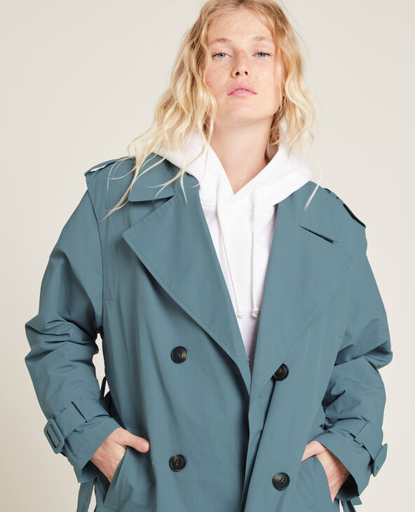 Trench long vert foncé - Pimkie