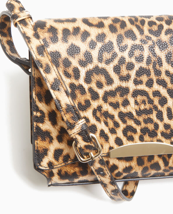 Sac boxy motif léopard camel - Pimkie