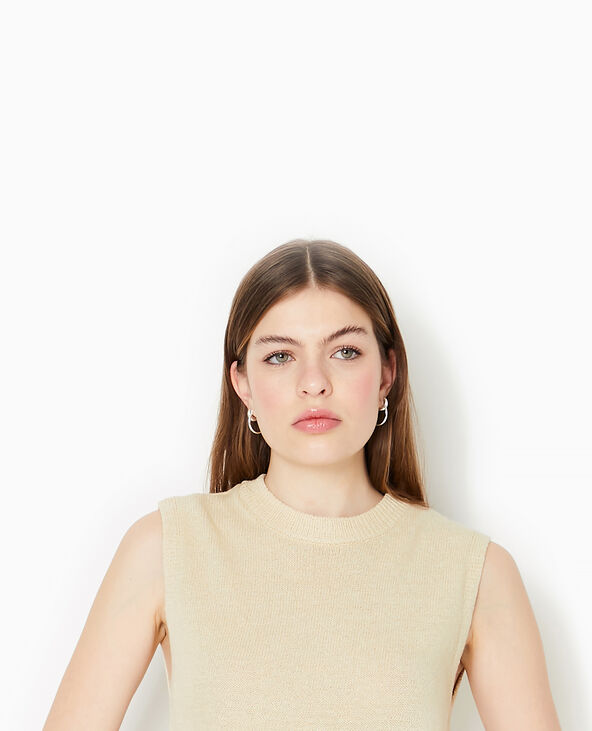 Pull sans manches beige - Pimkie