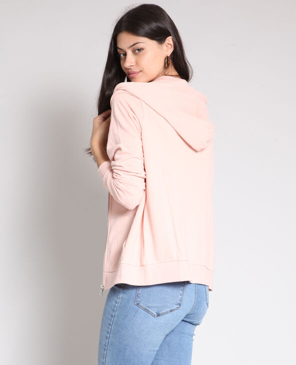 Sweat zippé rose clair - Pimkie
