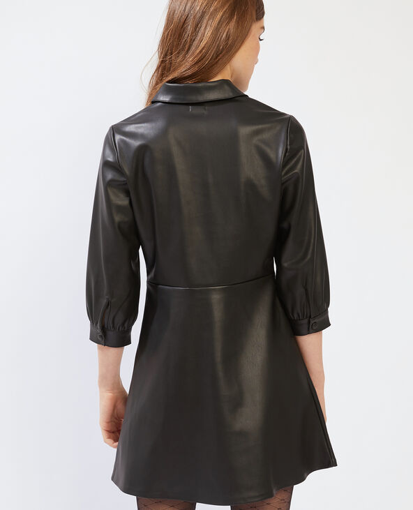 Robe courte cuir shop