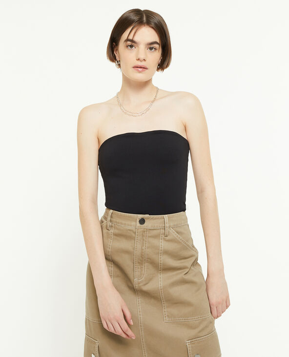 Top bustier noir - Pimkie