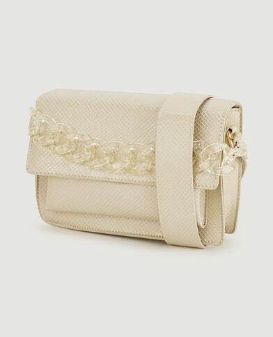 Sac boxy poignée chaînette beige - Pimkie