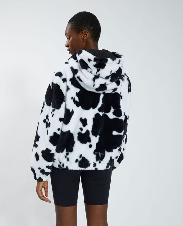 Manteau court fluffy vachette Pimkie