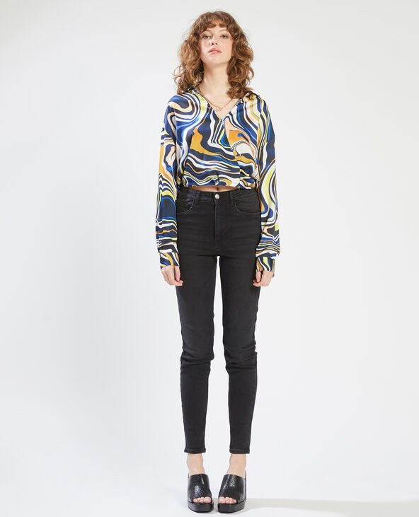 Chemise motif psychédélique jaune - Pimkie