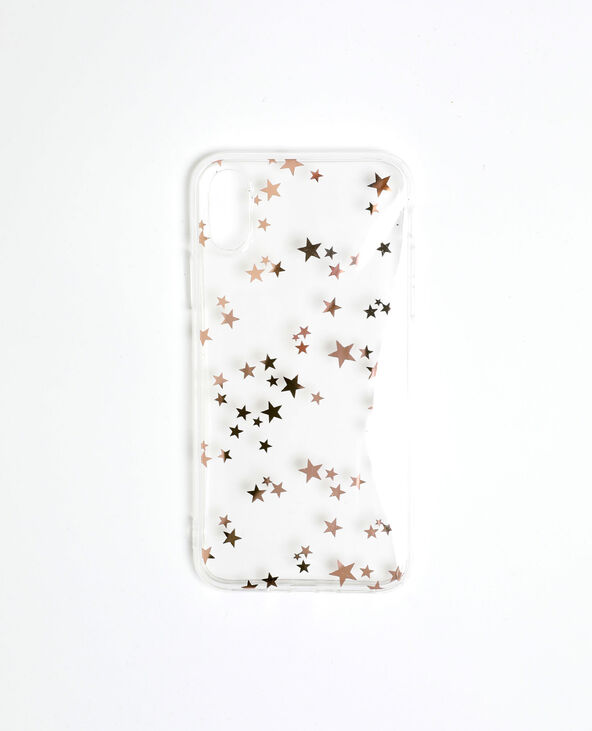 Coque à étoiles pour iPhone X/XS cuivré - Pimkie